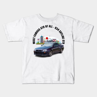 R34 GTR Kids T-Shirt